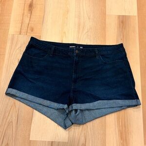 Old Navy High-Rise Wow Dark Blue Denim Women's Shorts